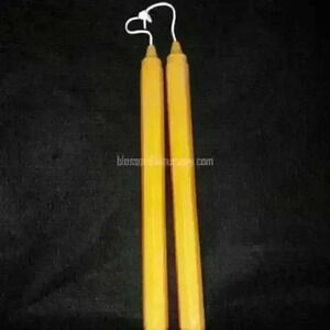Hand  Crafted 100% Beeswax Candles Octagon Taper Pair Selwyn Township, Ontario